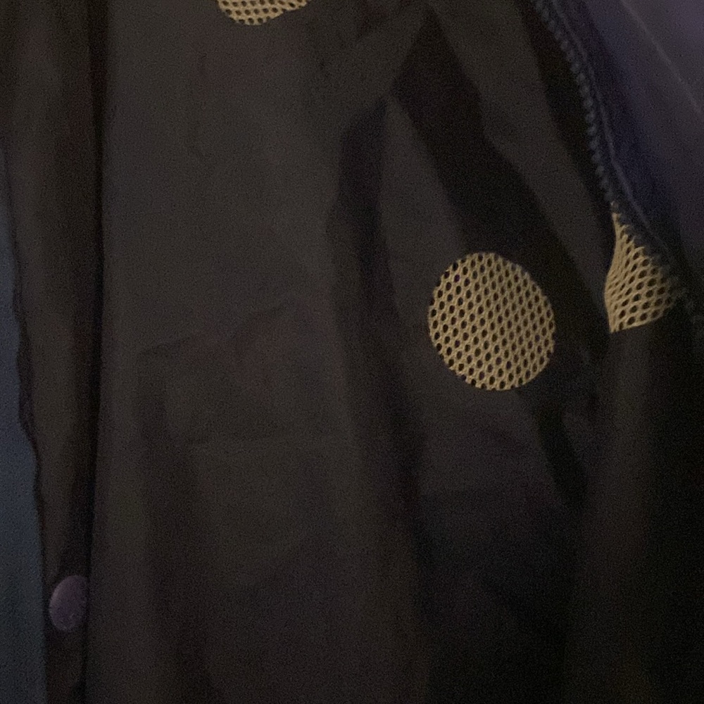 Vtg Helly Hansen Full Zip/Button Rain Jacket Blue… - image 6